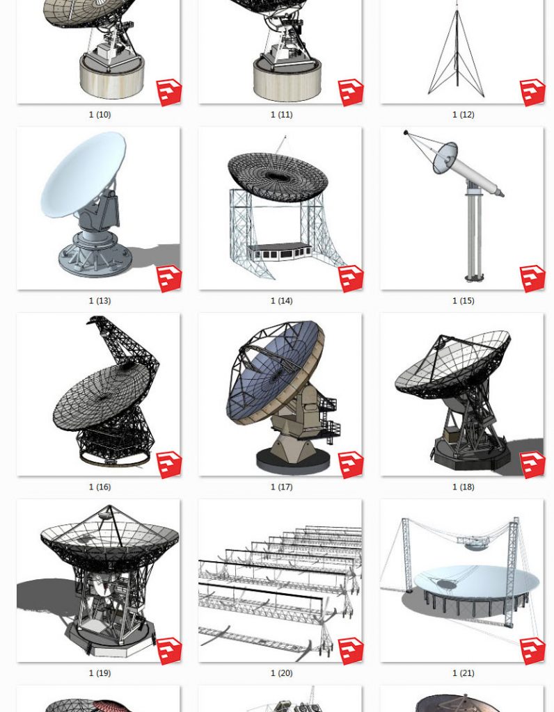 天文台丨射电望远镜丨碟形天线 SU模型